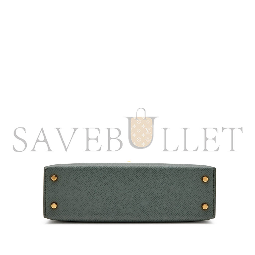 HERMÈS MASTER EPSOM MINI KELLY 20 GOLD HARDWARE (19*12*5.5cm)